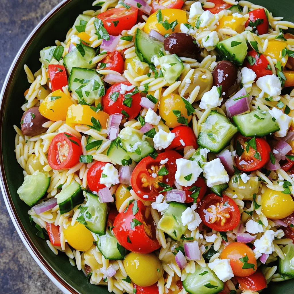 Greek Orzo Salad Fresh and Flavorful Dish
