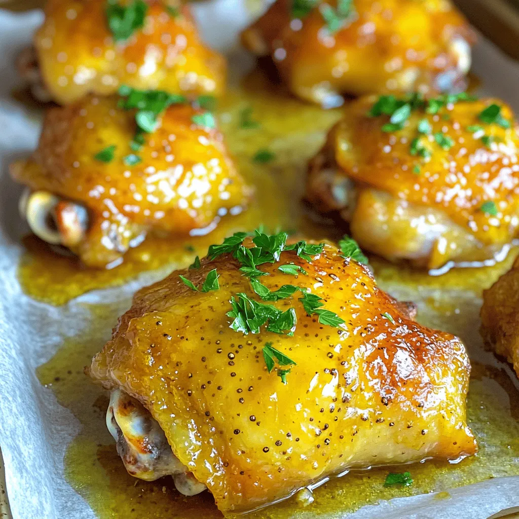 Honey Mustard Chicken Thighs Flavorful and Tender Delight