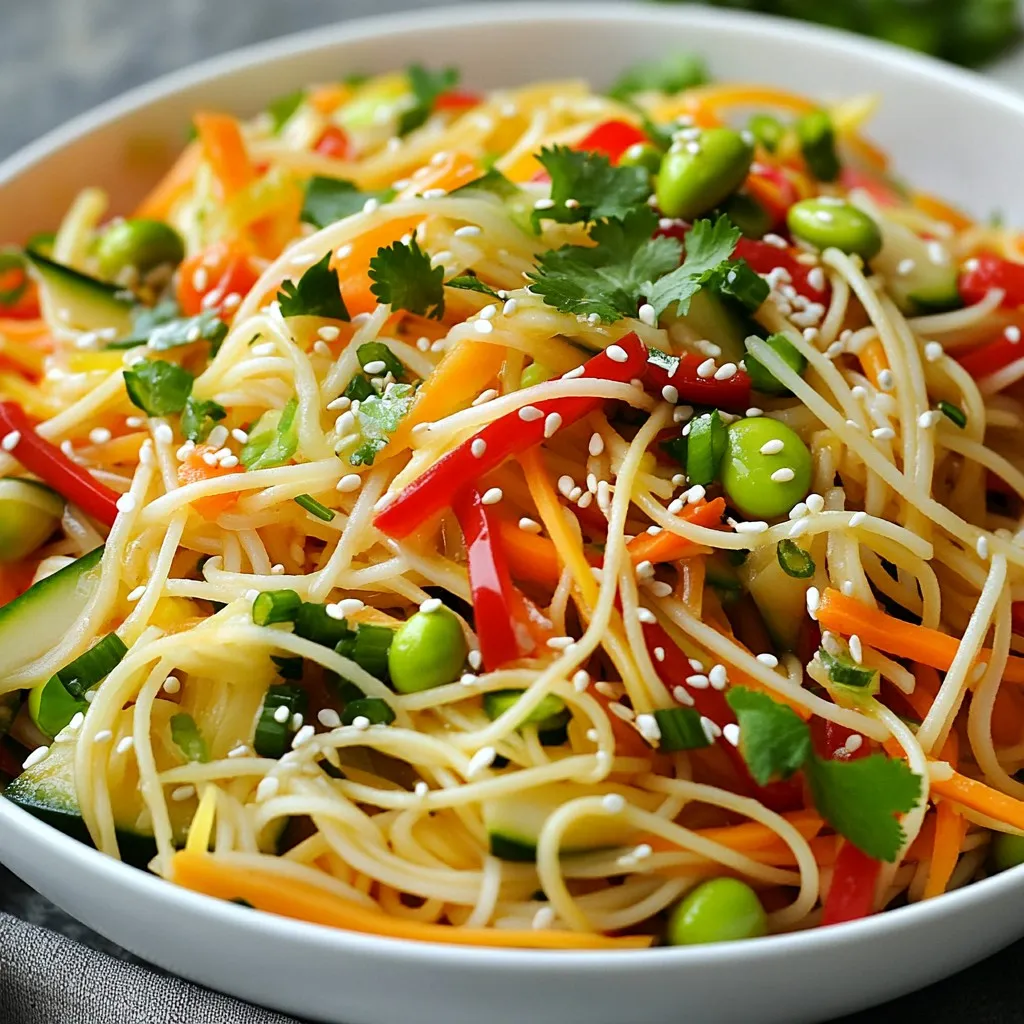 Savory Sesame Ginger Noodle Salad Easy and Delicious