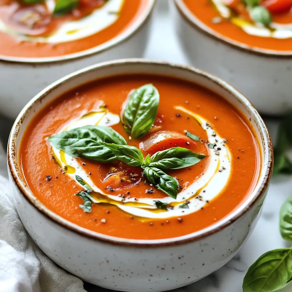 Instant Pot Creamy Tomato Basil Soup Delight