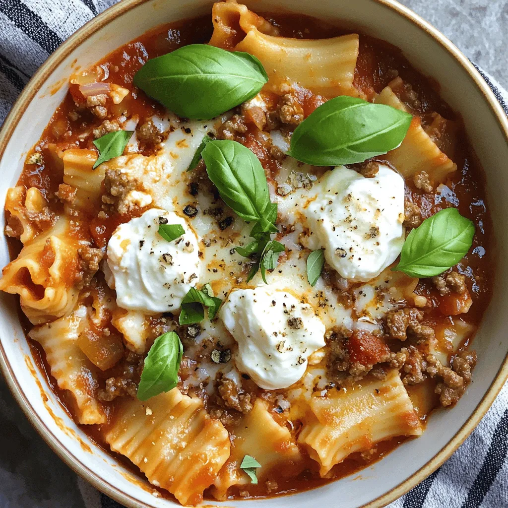 Easy Lasagna Soup Flavorful and Hearty Dinner Option
