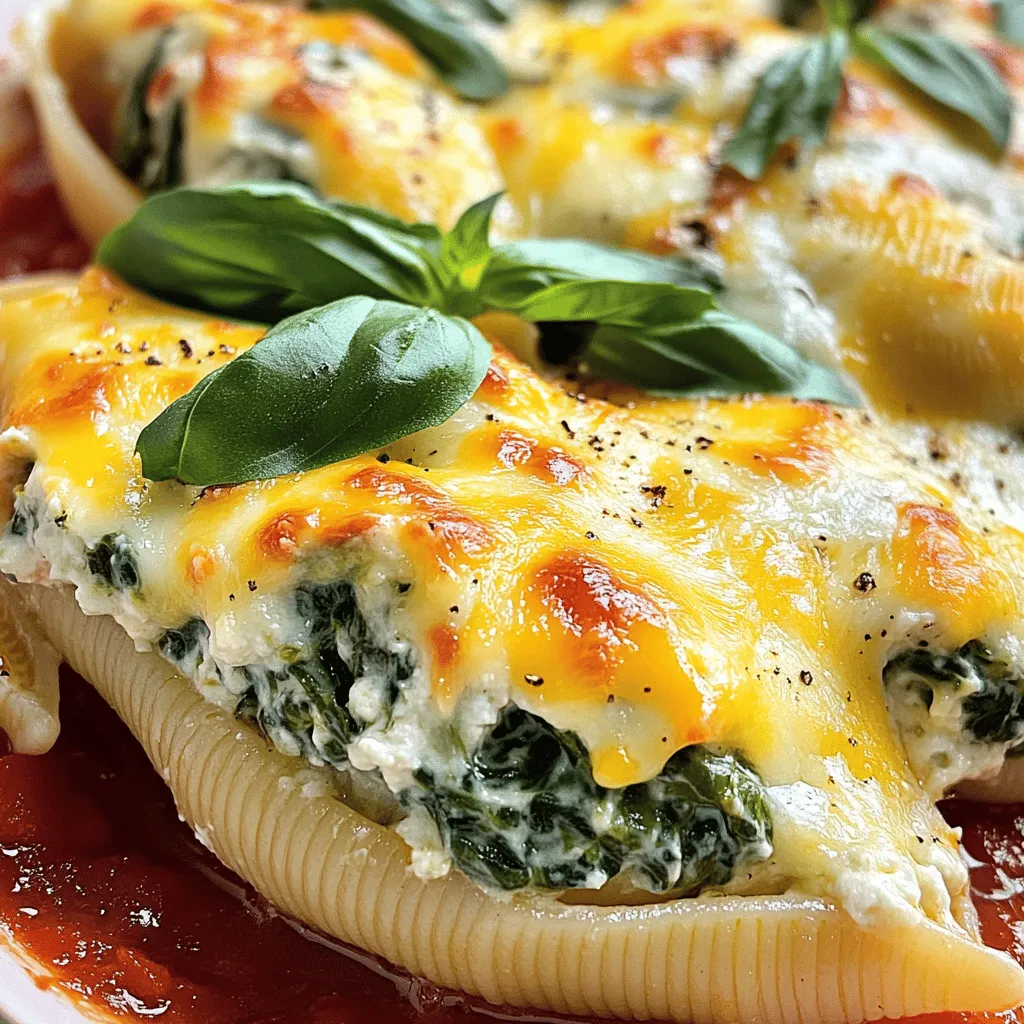 Cheesy Spinach Stuffed Shells Flavorful and Easy Recipe