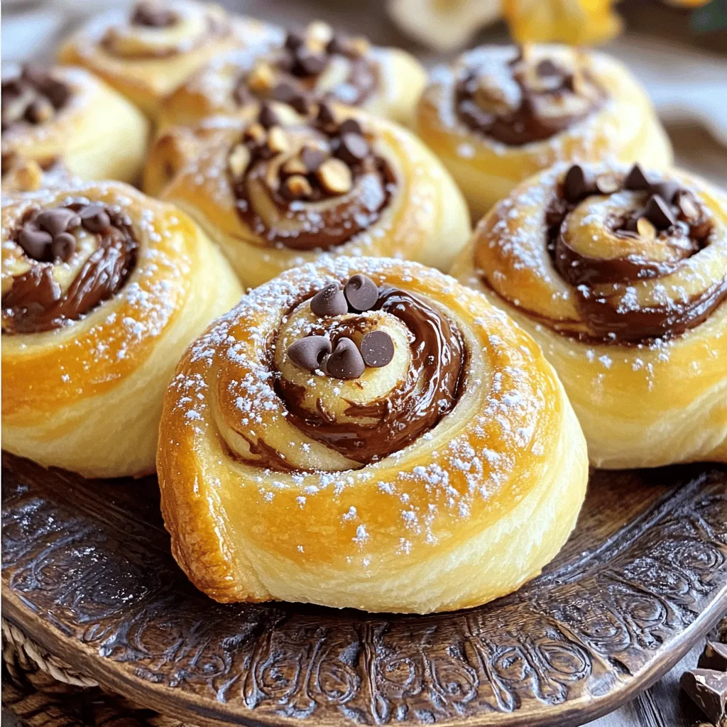 Nutella Rolls with Cream Cheese Delightful Treat Recipe