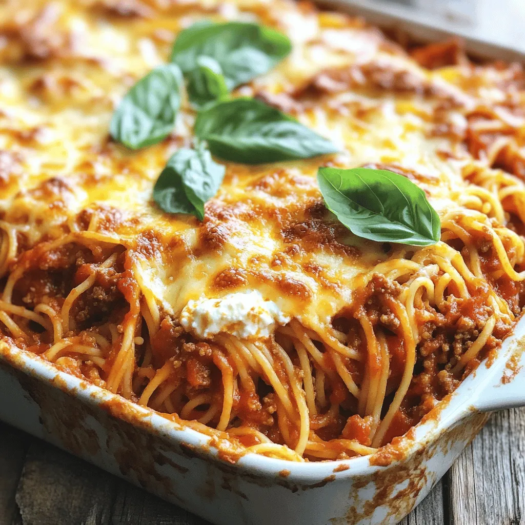 Baked Spaghetti Casserole Easy and Hearty Dinner