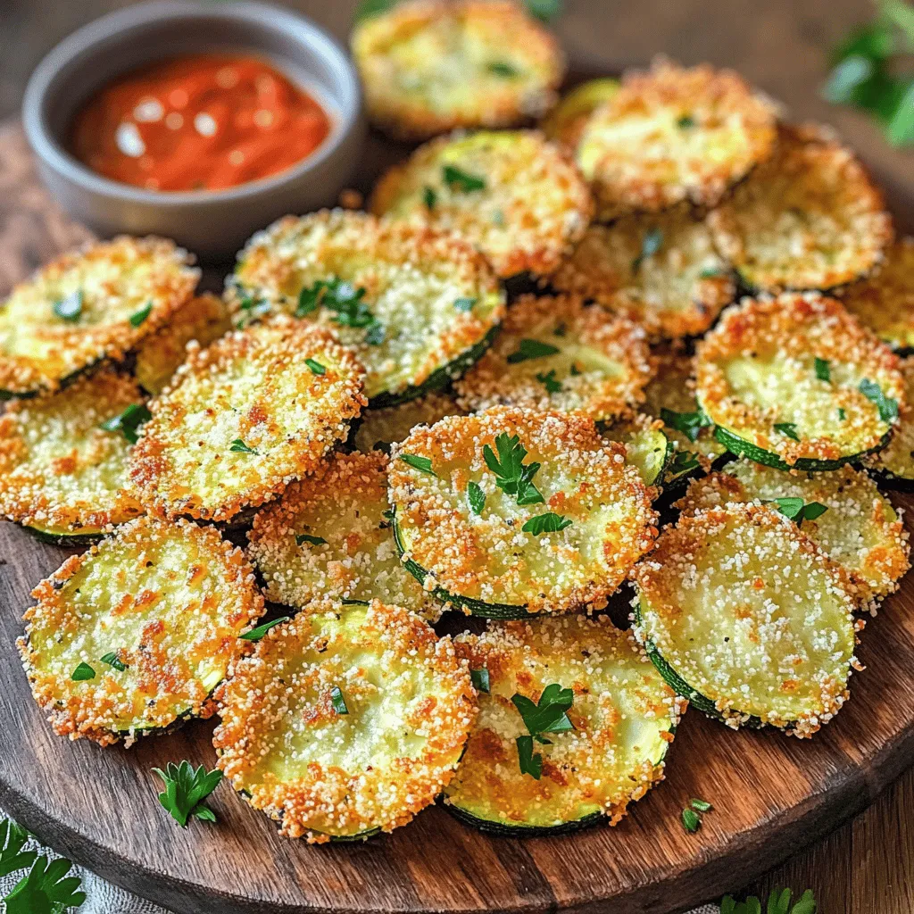 Air Fryer Parmesan Crusted Zucchini Chips Delight