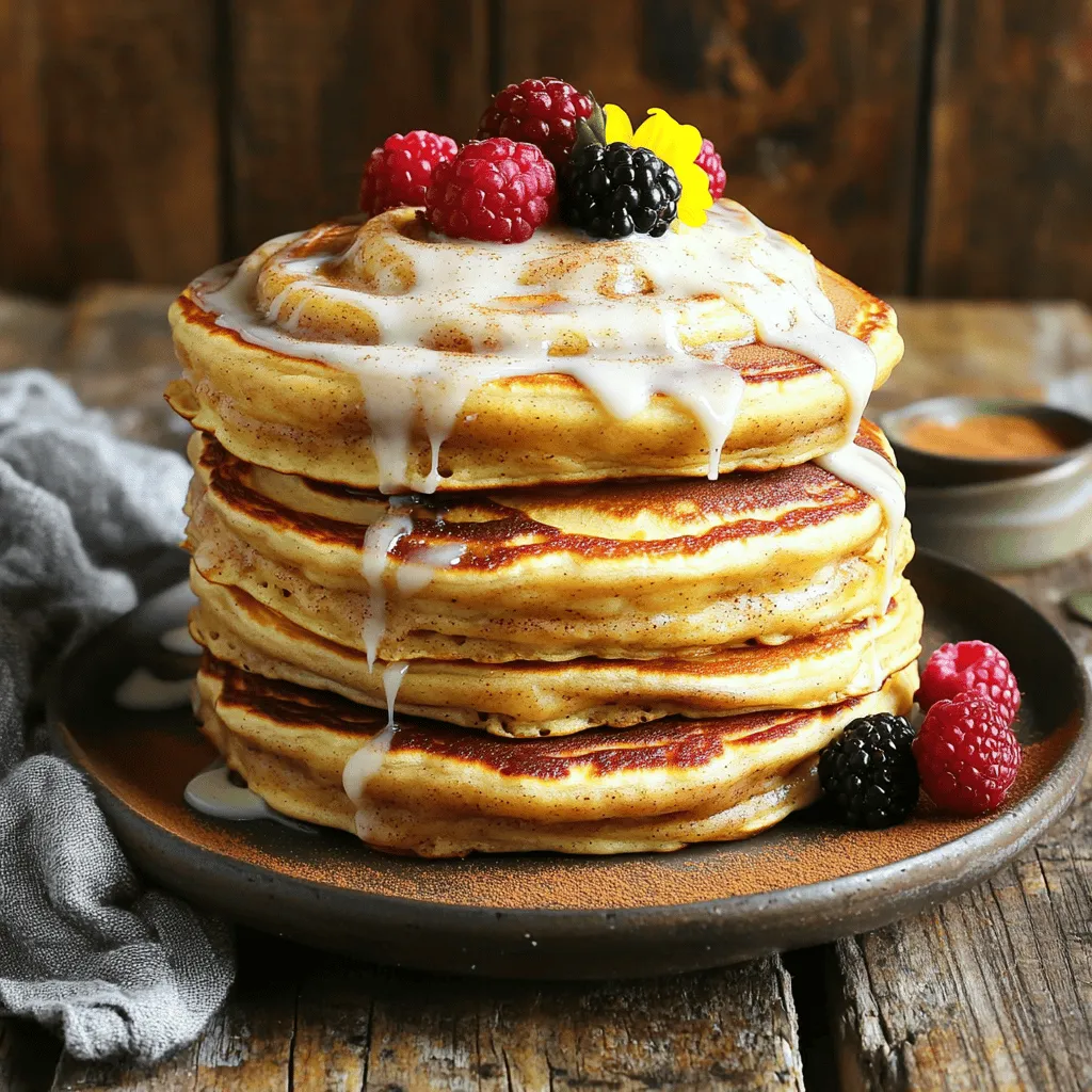Cinnamon Roll Pancakes Soft and Tasty Morning Treat