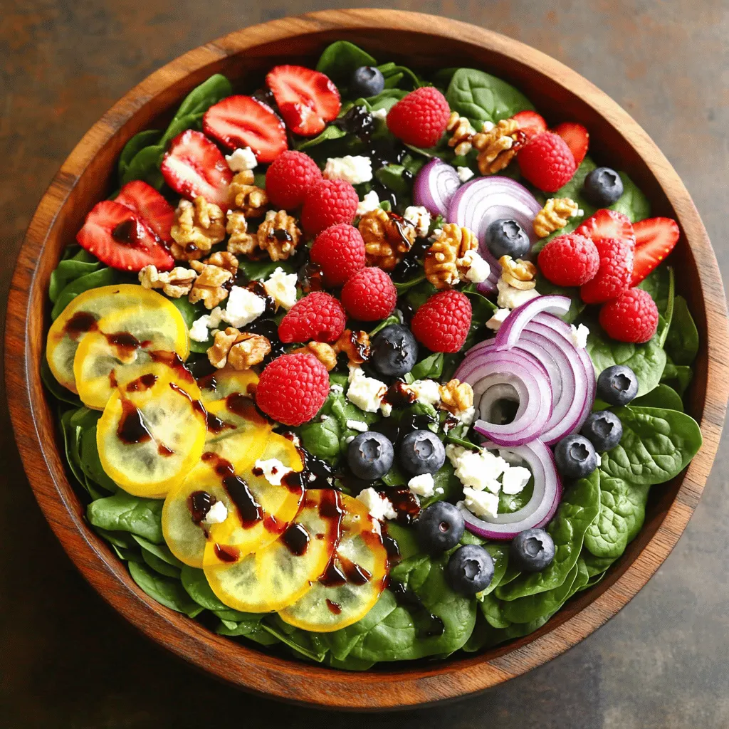Summer Berry Spinach Salad Fresh and Flavorful Recipe