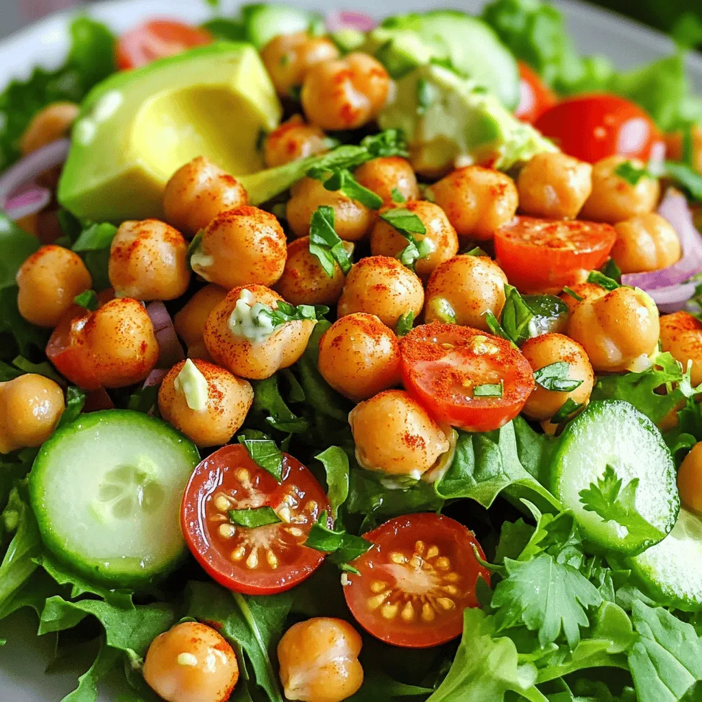 Crispy Chickpea Salad Healthy and Filling Delight