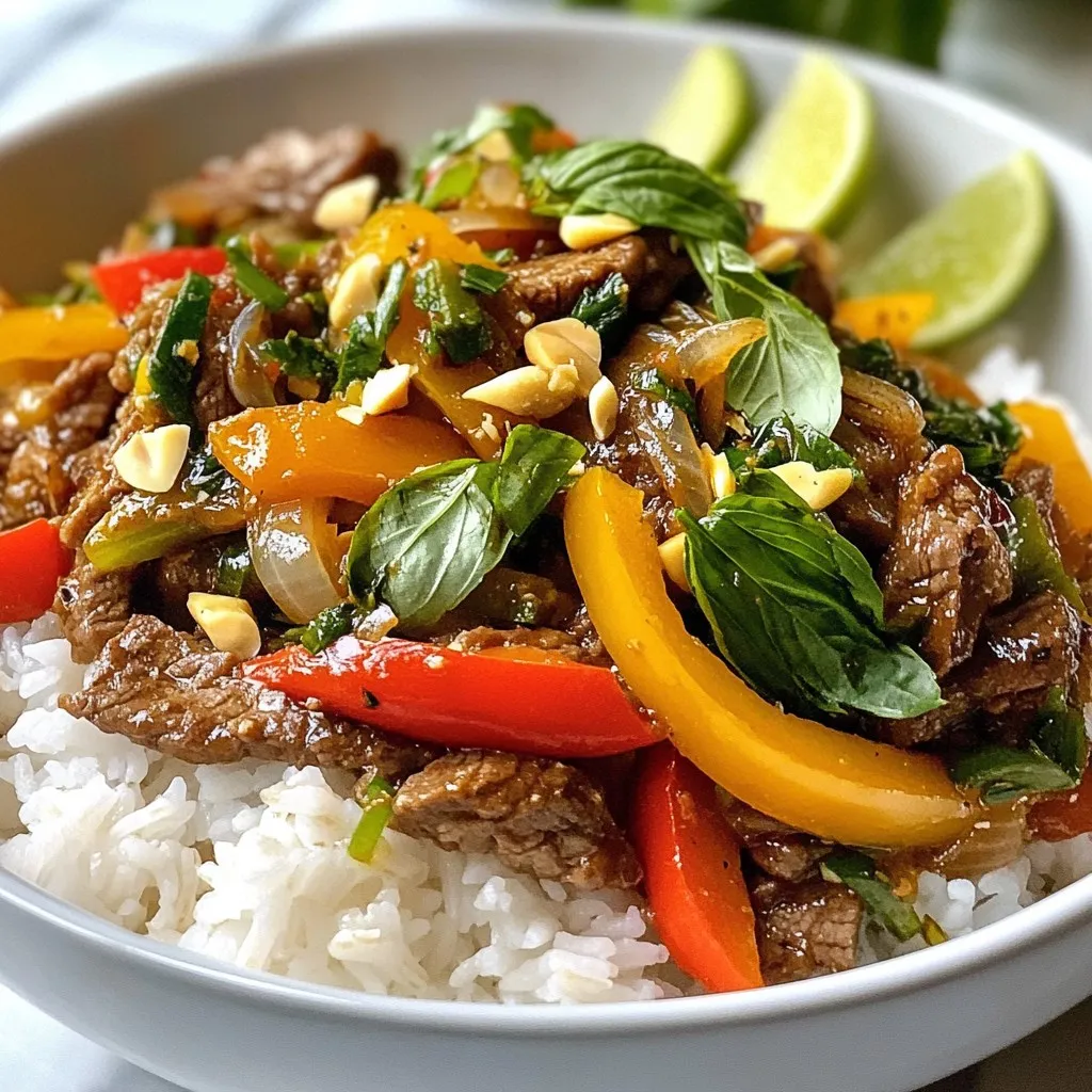 Thai Basil Beef Stir-Fry Flavorful and Quick Meal