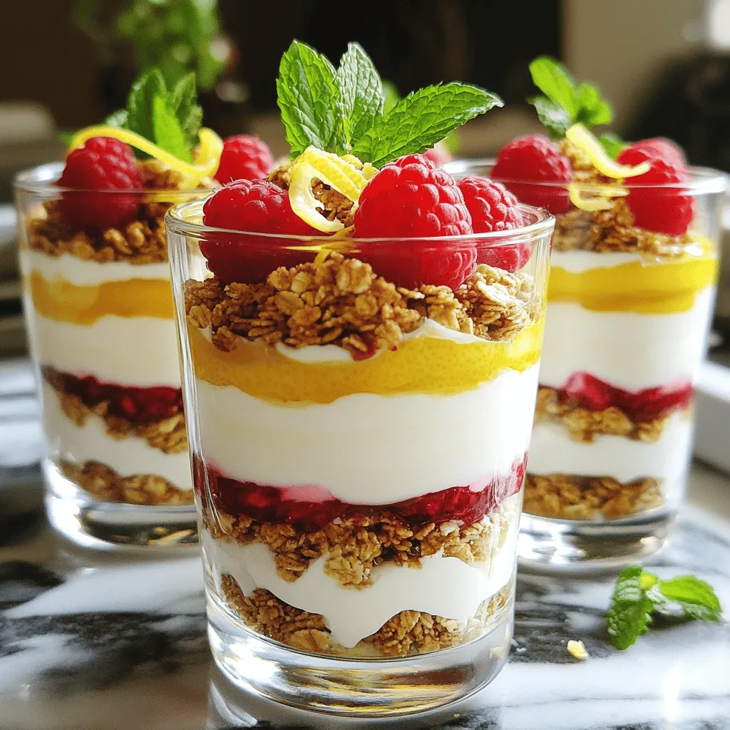 Raspberry Lemon Yogurt Parfait Fresh and Tangy Delight