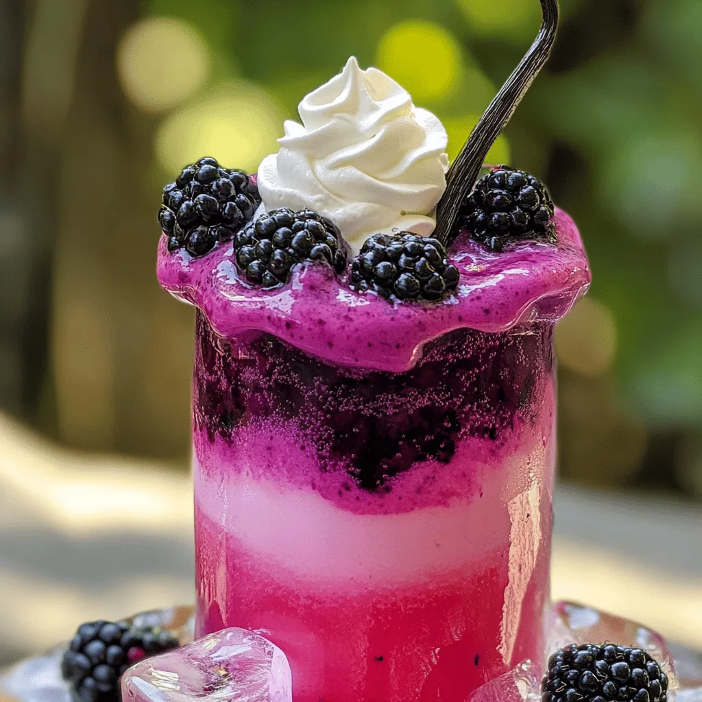 Blackberry Vanilla Cream Soda Refreshing and Delicious