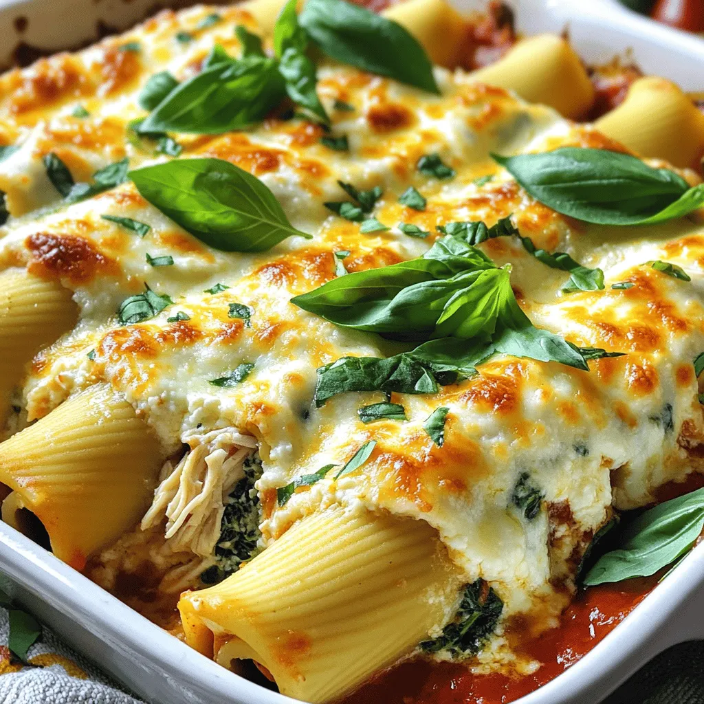 Chicken and Spinach Stuffed Manicotti Flavor Boost