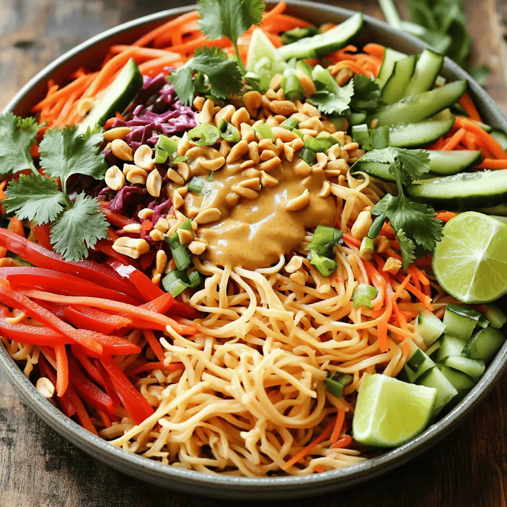 Thai Peanut Noodle Salad Fresh and Flavorful Dish