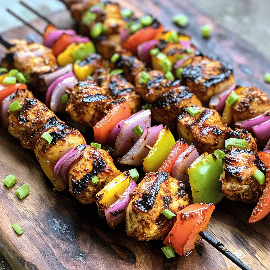 Caribbean Jerk Chicken Skewers Bold and Flavorful Dish