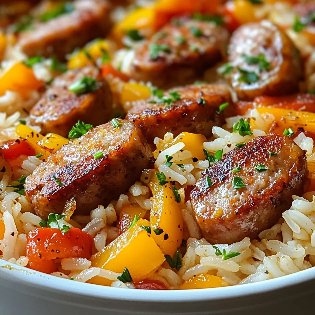 Sausage and Rice Skillet Quick and Flavorful Dinner