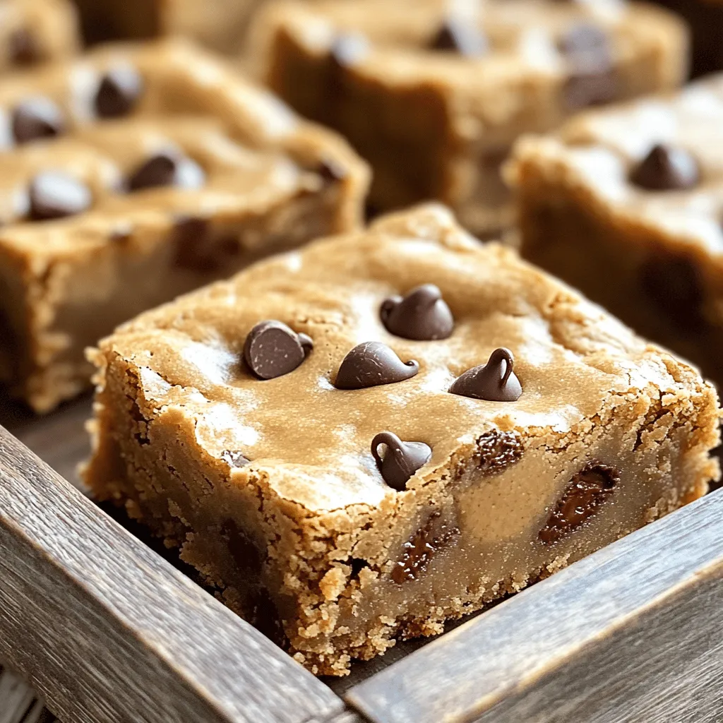 Peanut Butter Chocolate Chip Blondies Delightful Recipe