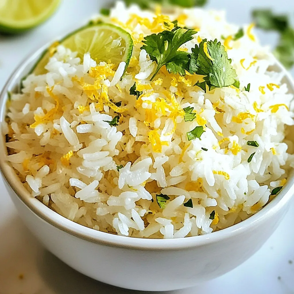 Coconut Lime Rice Easy and Flavorful Side Dish