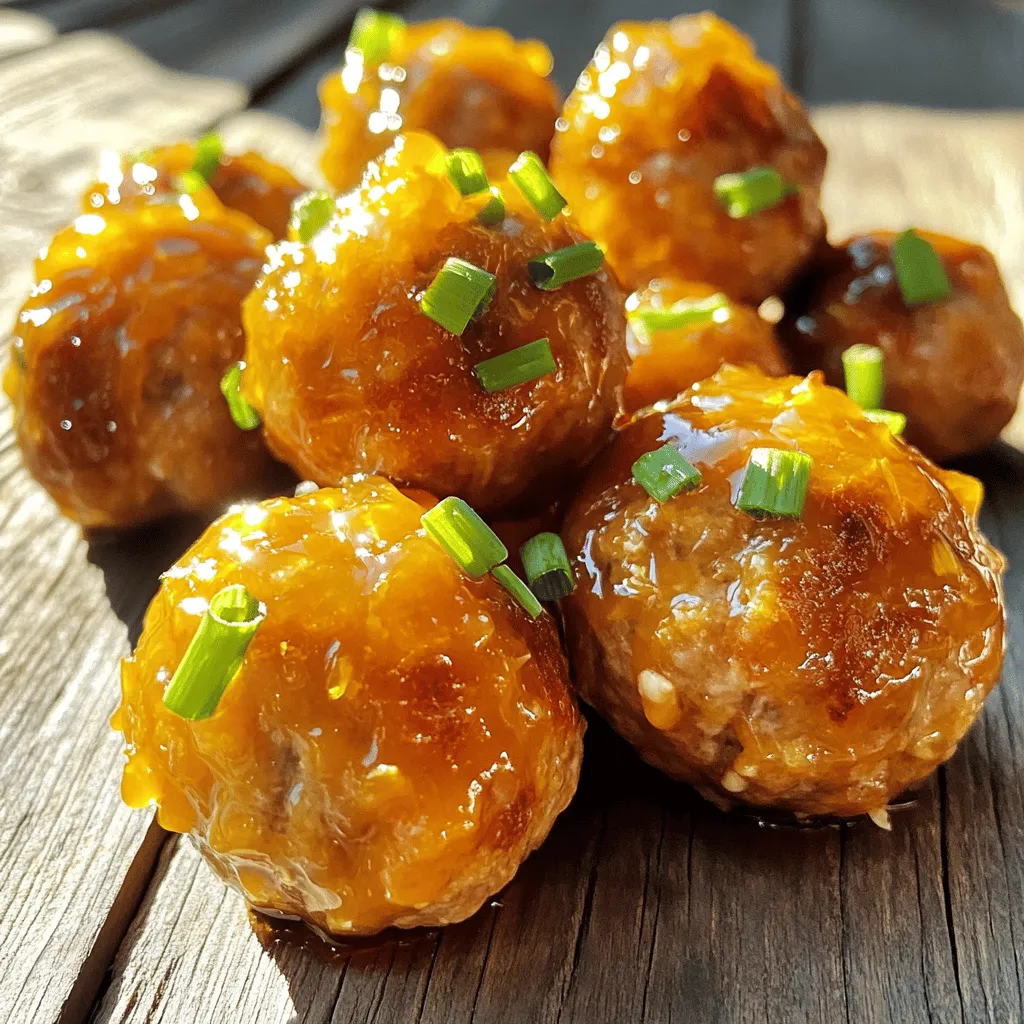 Savory Orange Glazed Turkey Meatballs Recipe