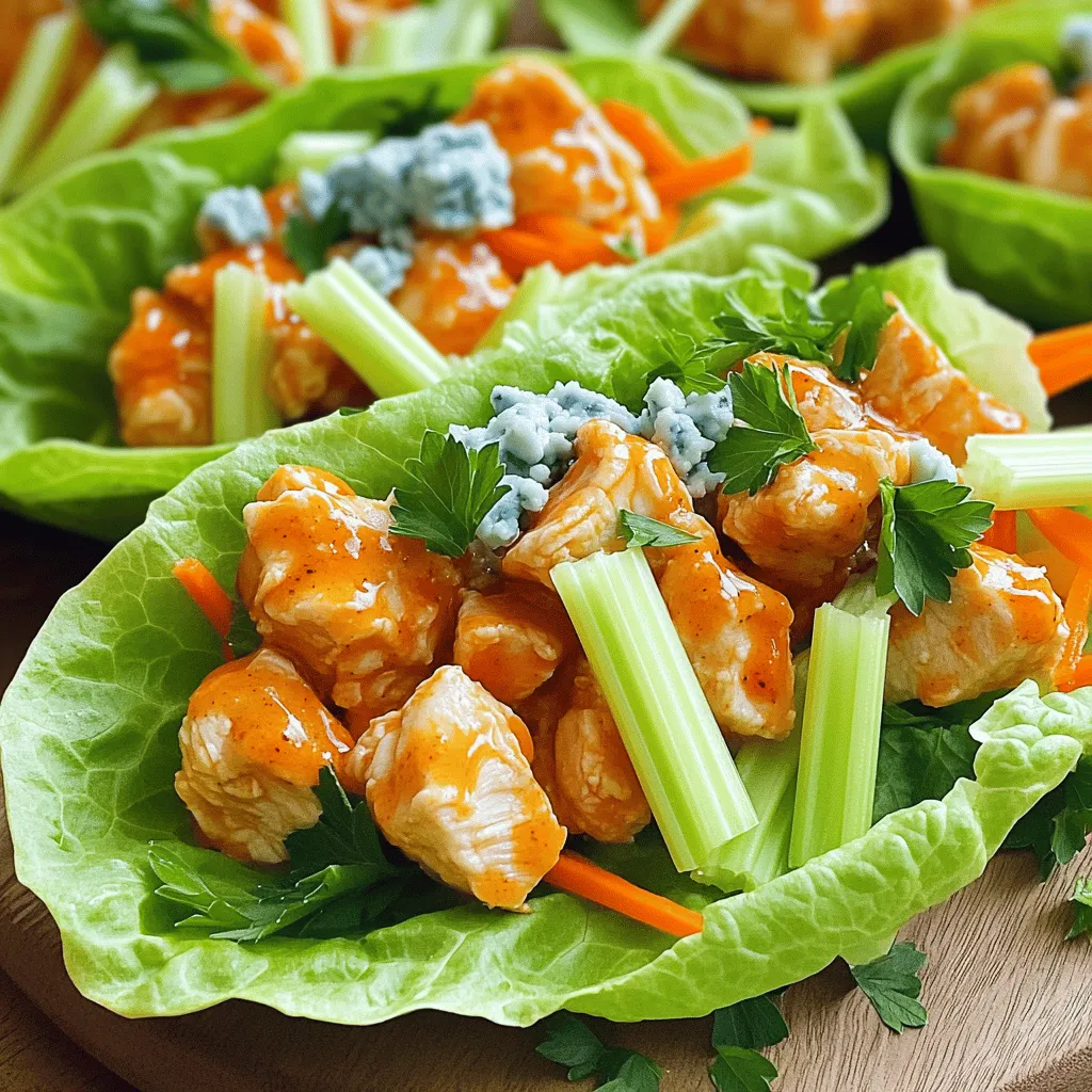 Buffalo Chicken Lettuce Wraps Easy and Healthy Meal