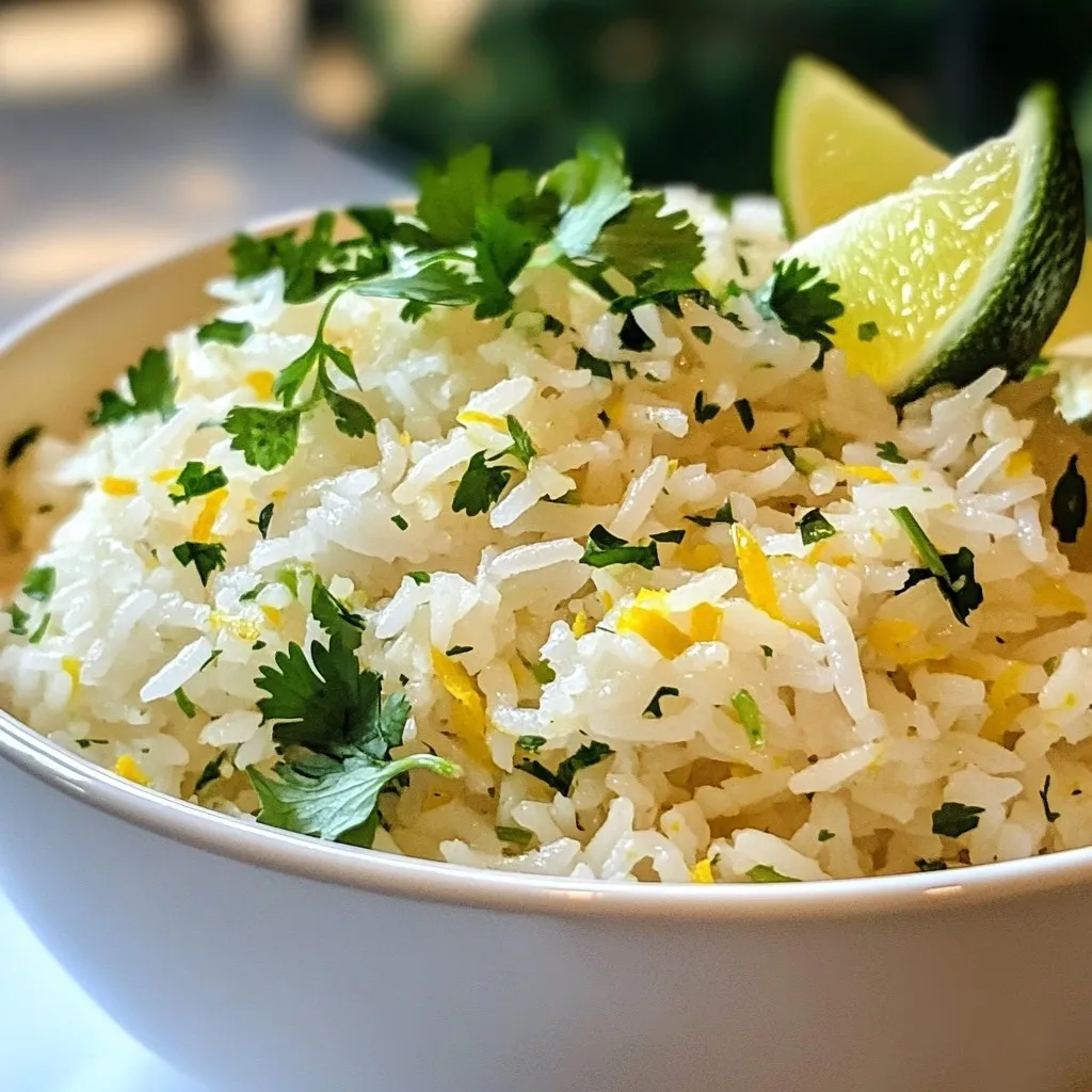 Coconut Lime Rice Flavorful and Easy Side Dish