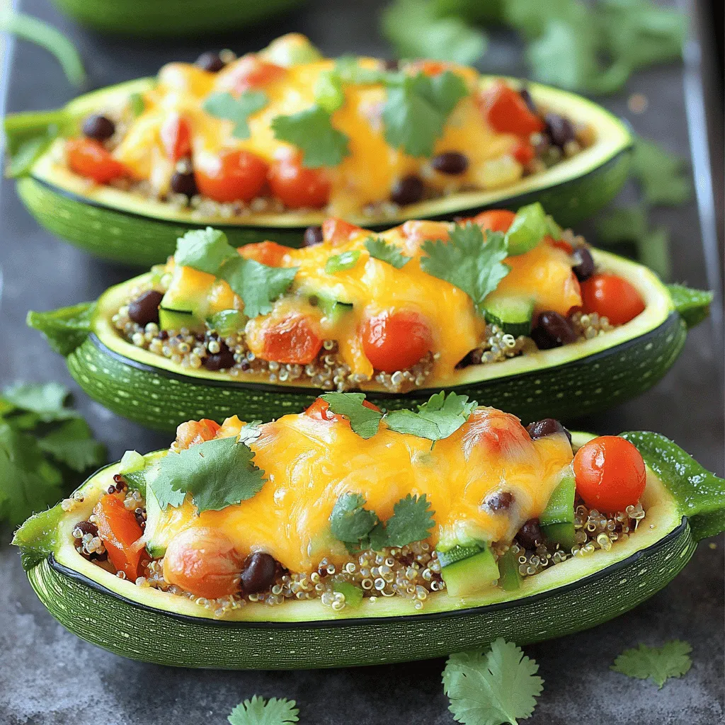 Baked Zucchini Boats Flavorful and Healthy Delight