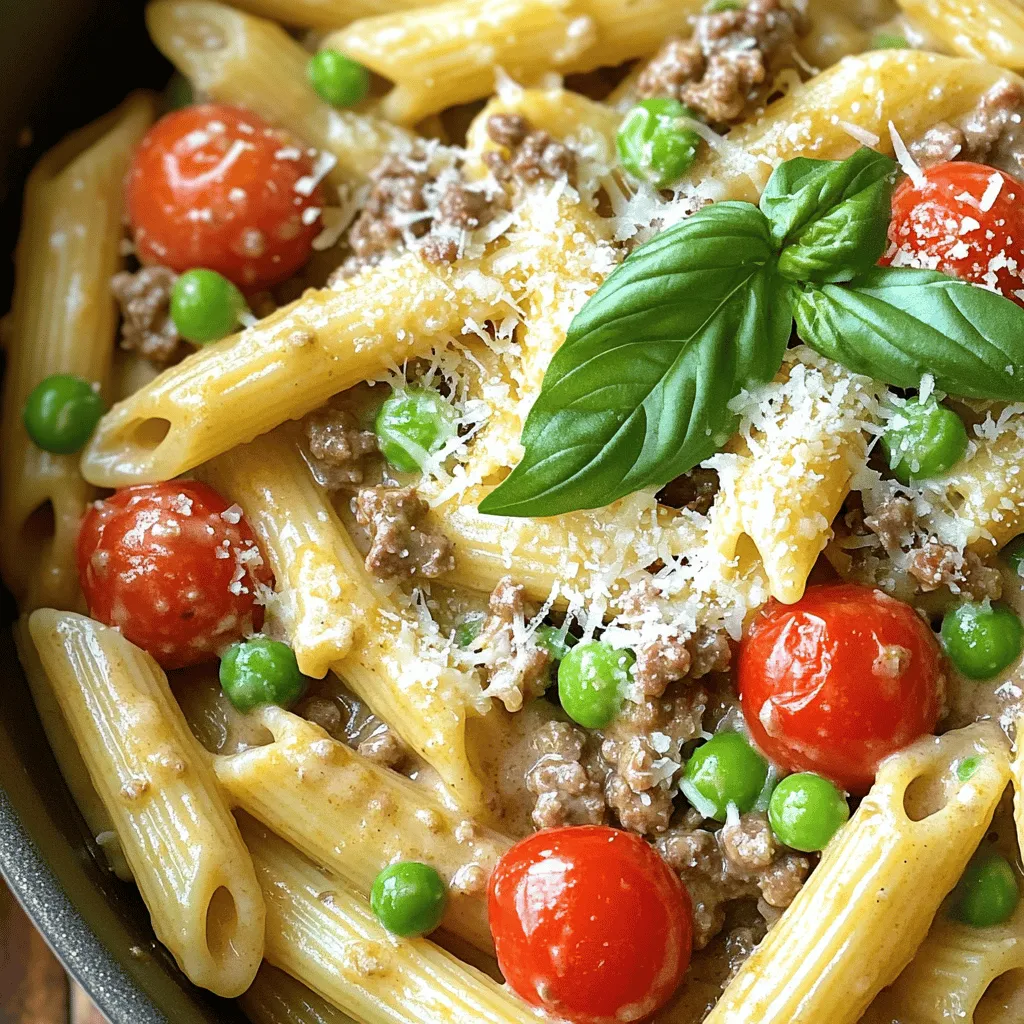 One-Pot Creamy Beef Pasta Simple and Delicious Dish