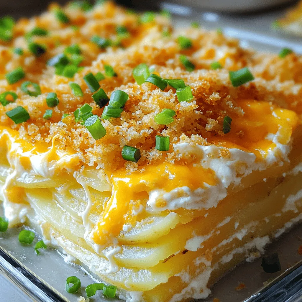 Cheesy Potato Casserole Delightful Layered Dish