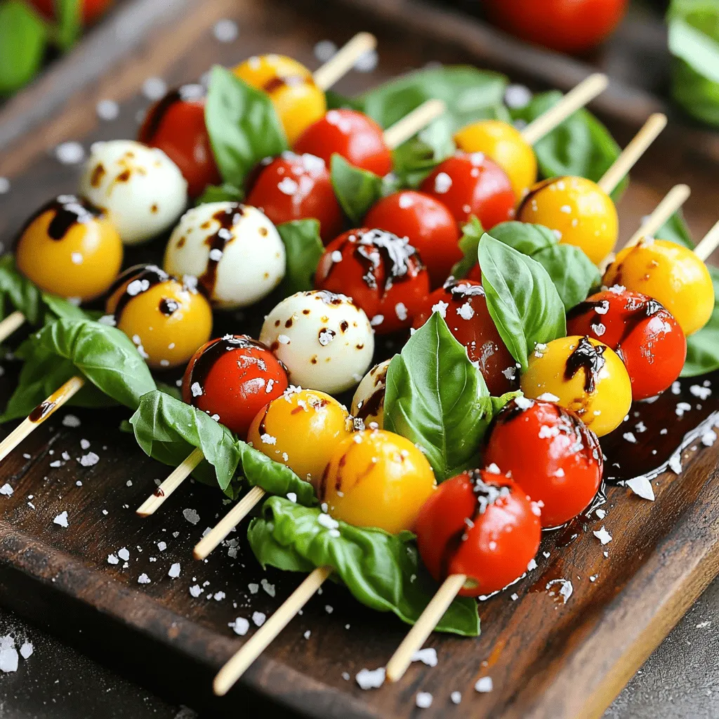 Caprese Salad Skewers Fresh and Flavorful Appetizer