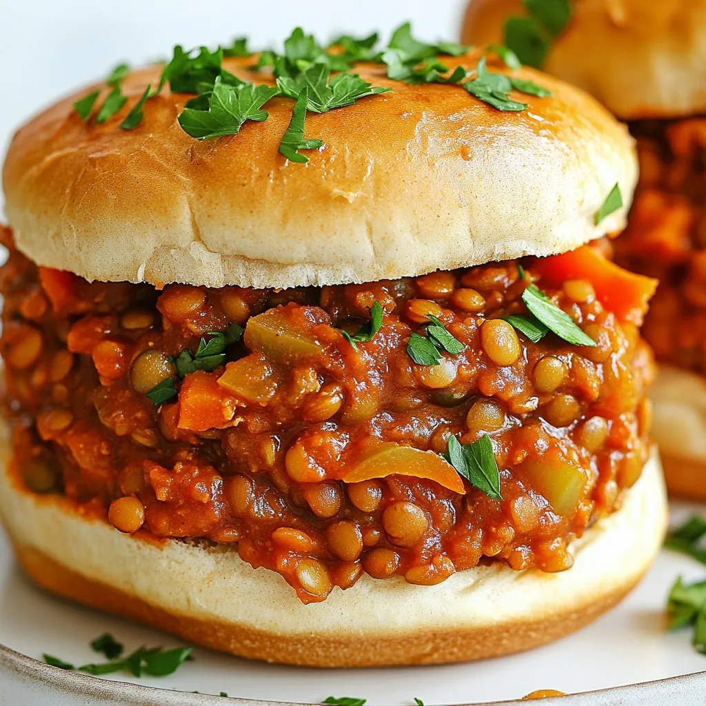 Vegan Lentil Sloppy Joes Flavorful and Simple Meal