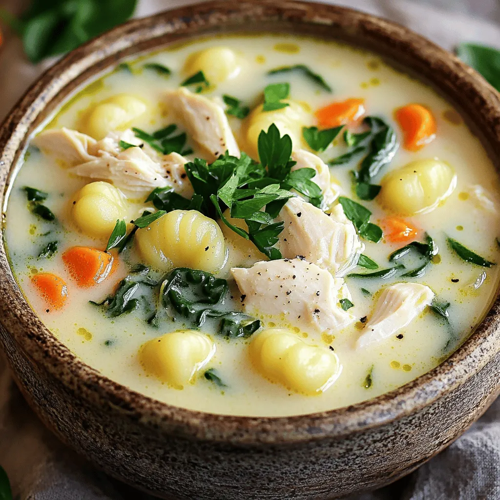 Creamy Chicken and Gnocchi Soup Hearty Comfort Dish