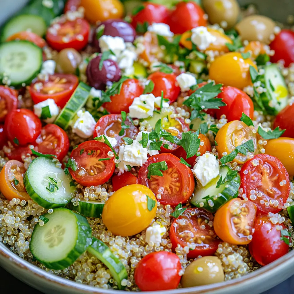 Savory Quinoa Salad with Feta Fresh and Flavorful Dish