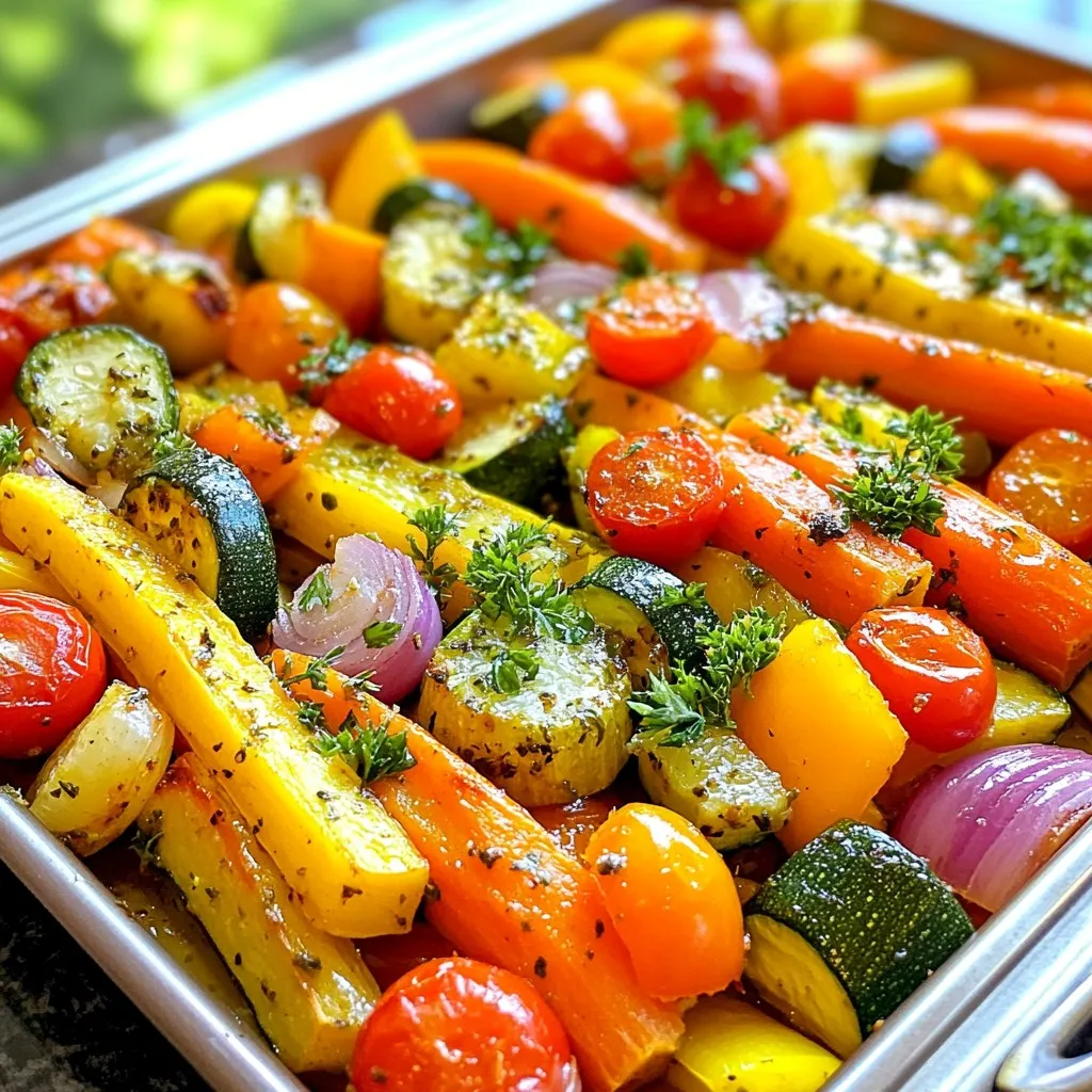 Garlic Herb Roasted Vegetables Simple and Tasty Meal