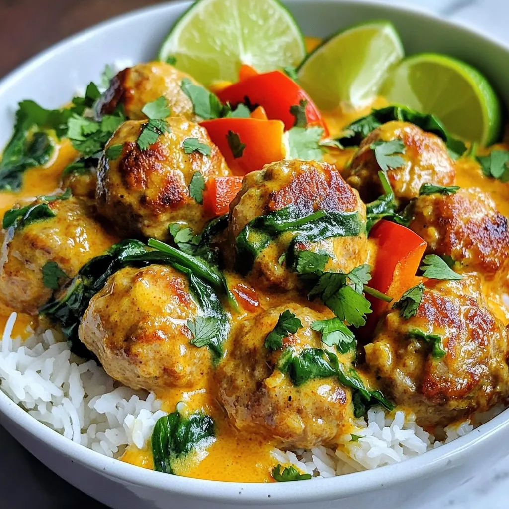Thai Coconut Curry Meatballs Rich and Flavorful Dish