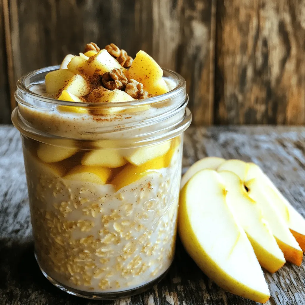 Tasty Apple Cinnamon Overnight Oats Easy Recipe