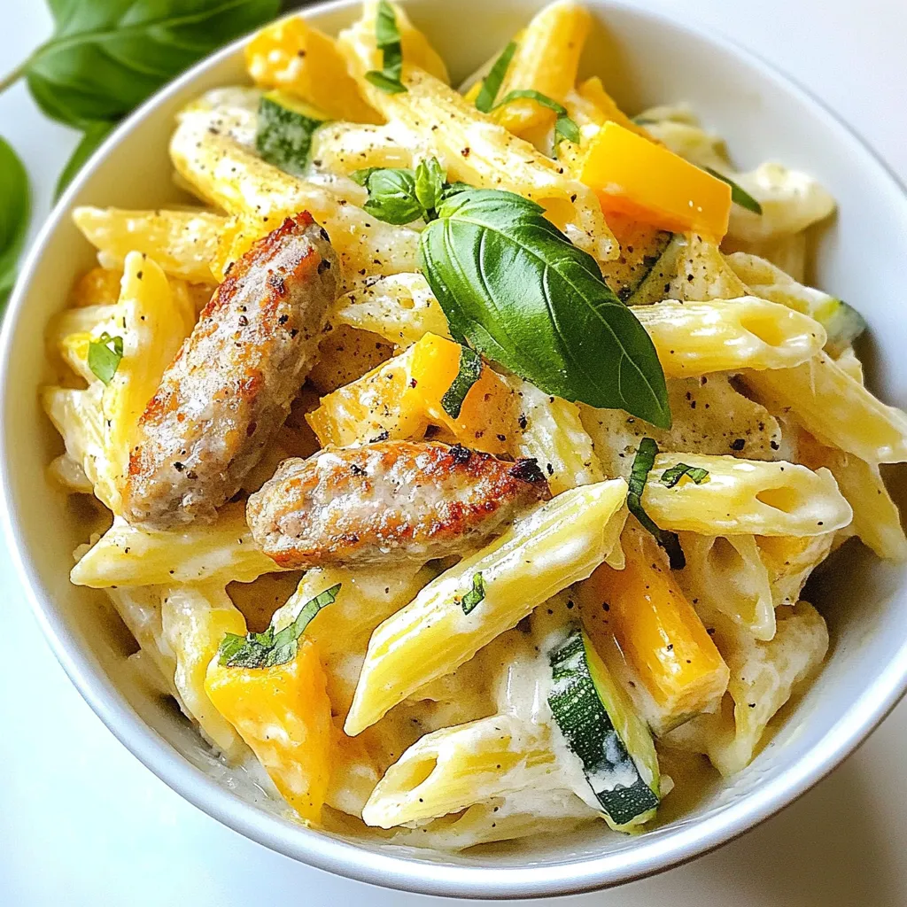 Creamy One-Pot Chicken Sausage Pasta Simple Delight