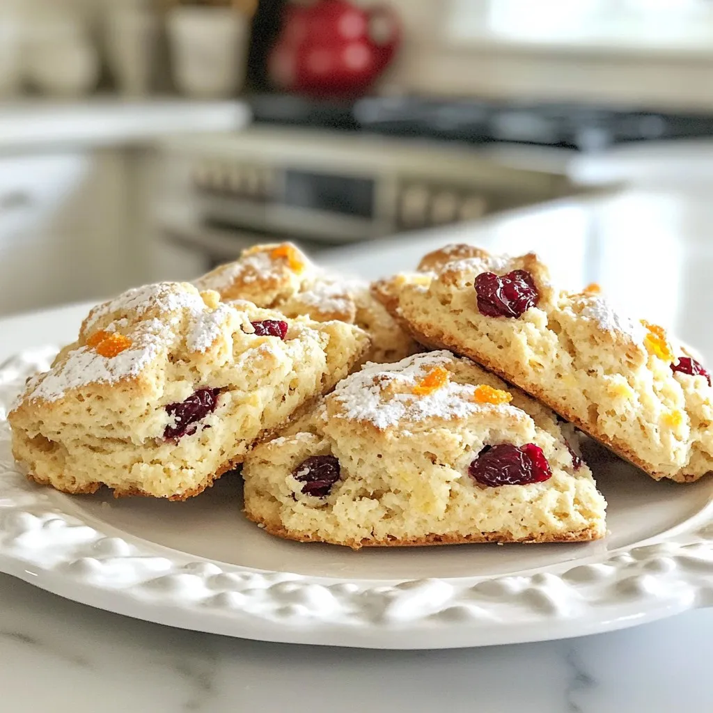 Cranberry Orange Scones Delicious and Simple Recipe