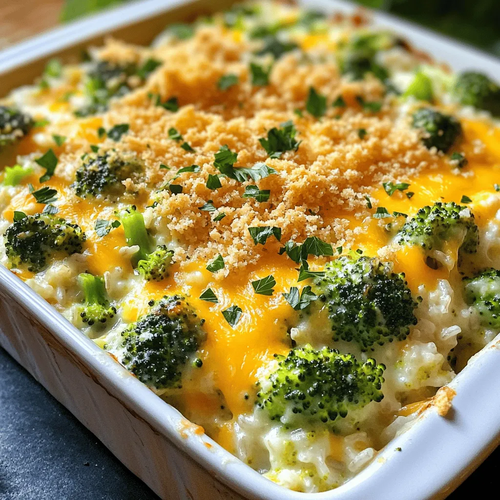 Cheesy Broccoli Rice Casserole Comfort Food Delight