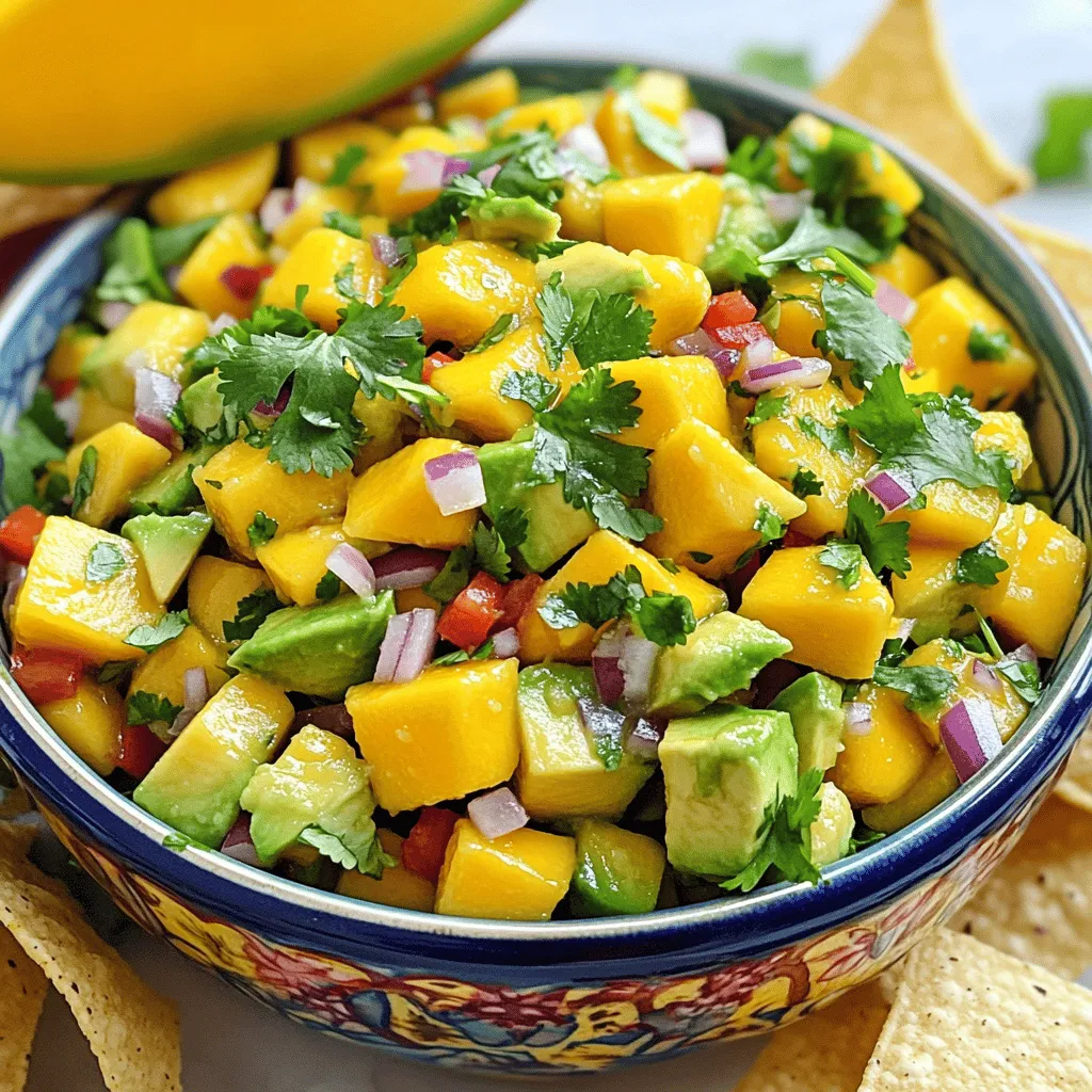 Mango Avocado Salsa Fresh and Flavorful Delight