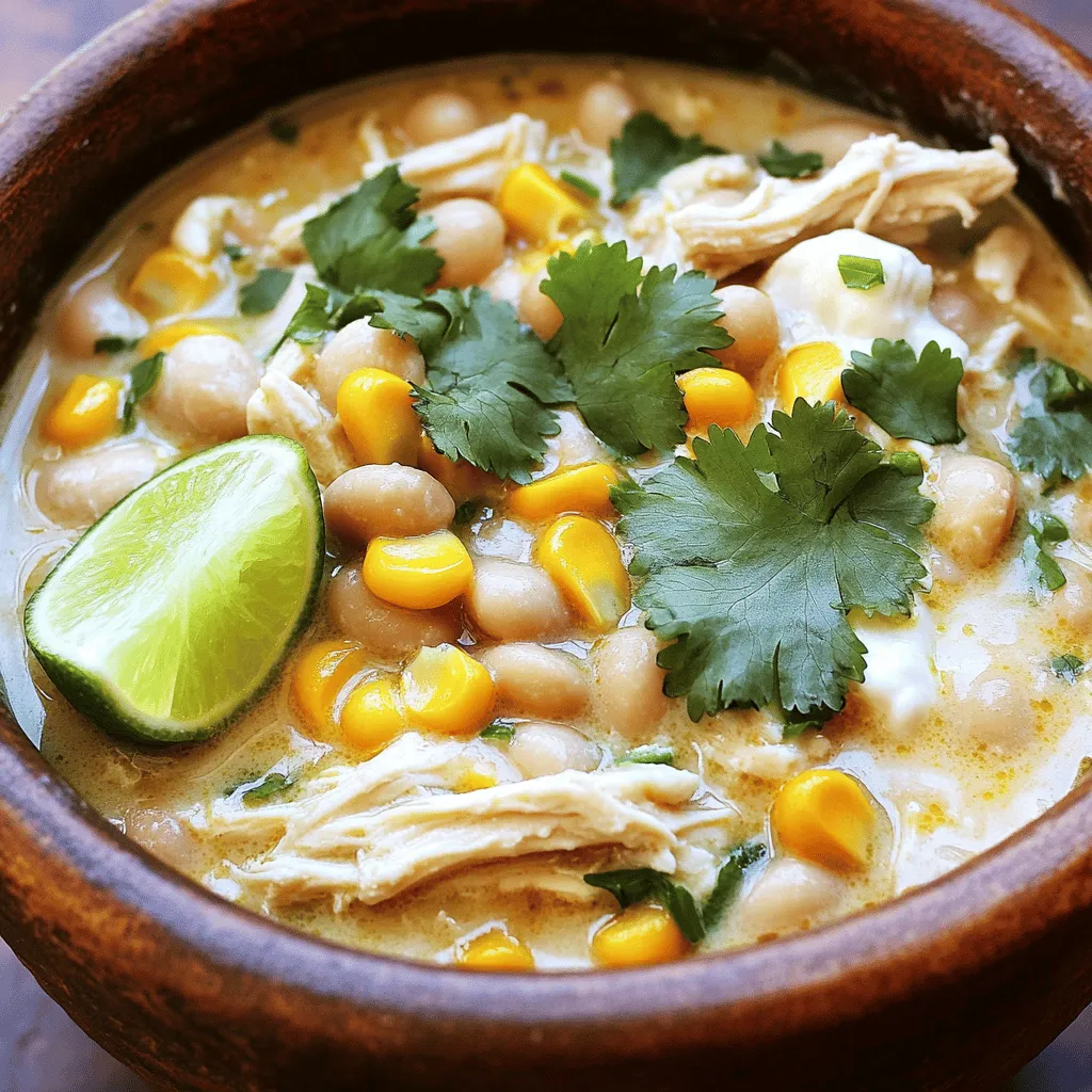 Savory Slow Cooker White Chicken Chili Recipe