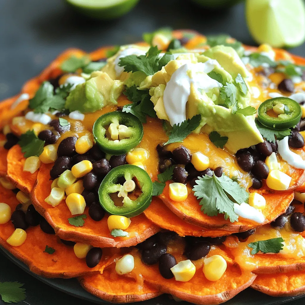 Loaded Sweet Potato Nachos Flavorful and Satisfying Dish