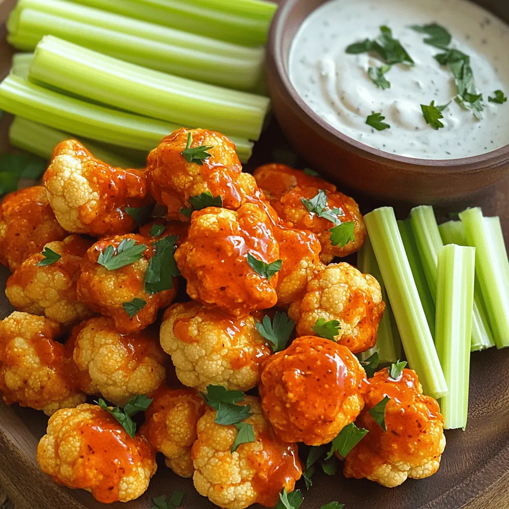 Vegan Cauliflower Buffalo Wings Delicious and Easy Recipe