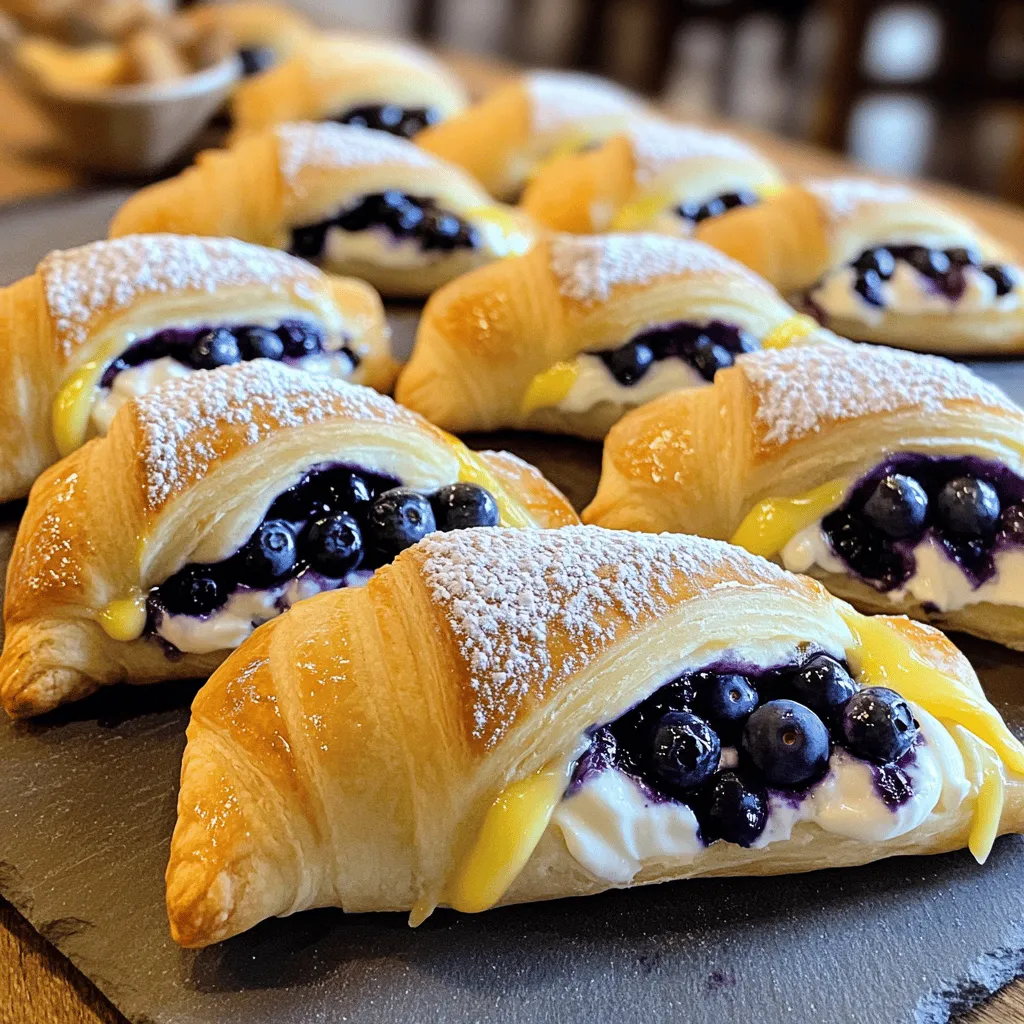 Wild Blueberry Coffee Cake Danishes Savory Delight