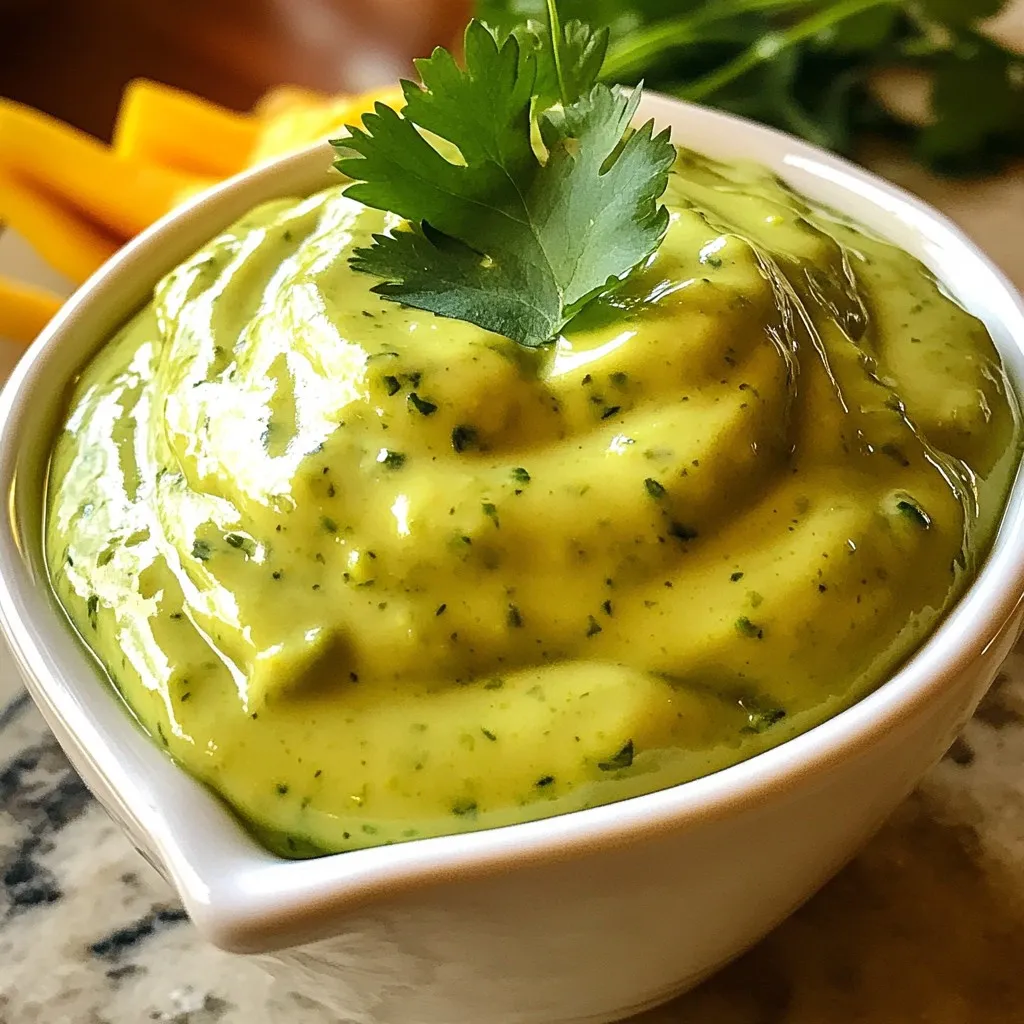 Creamy Avocado Cilantro Dressing Simple and Fresh