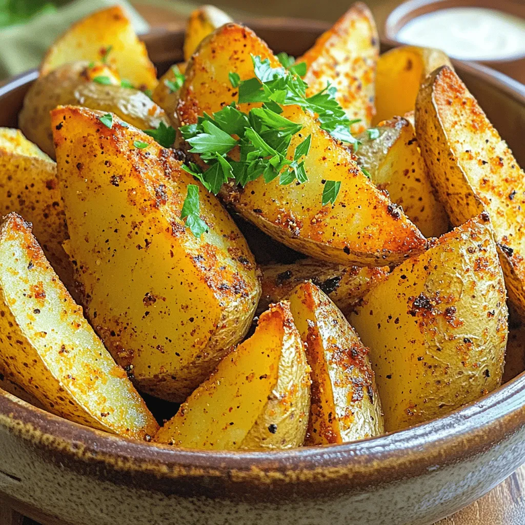 Air Fryer Cajun Potato Wedges Crispy and Flavorful