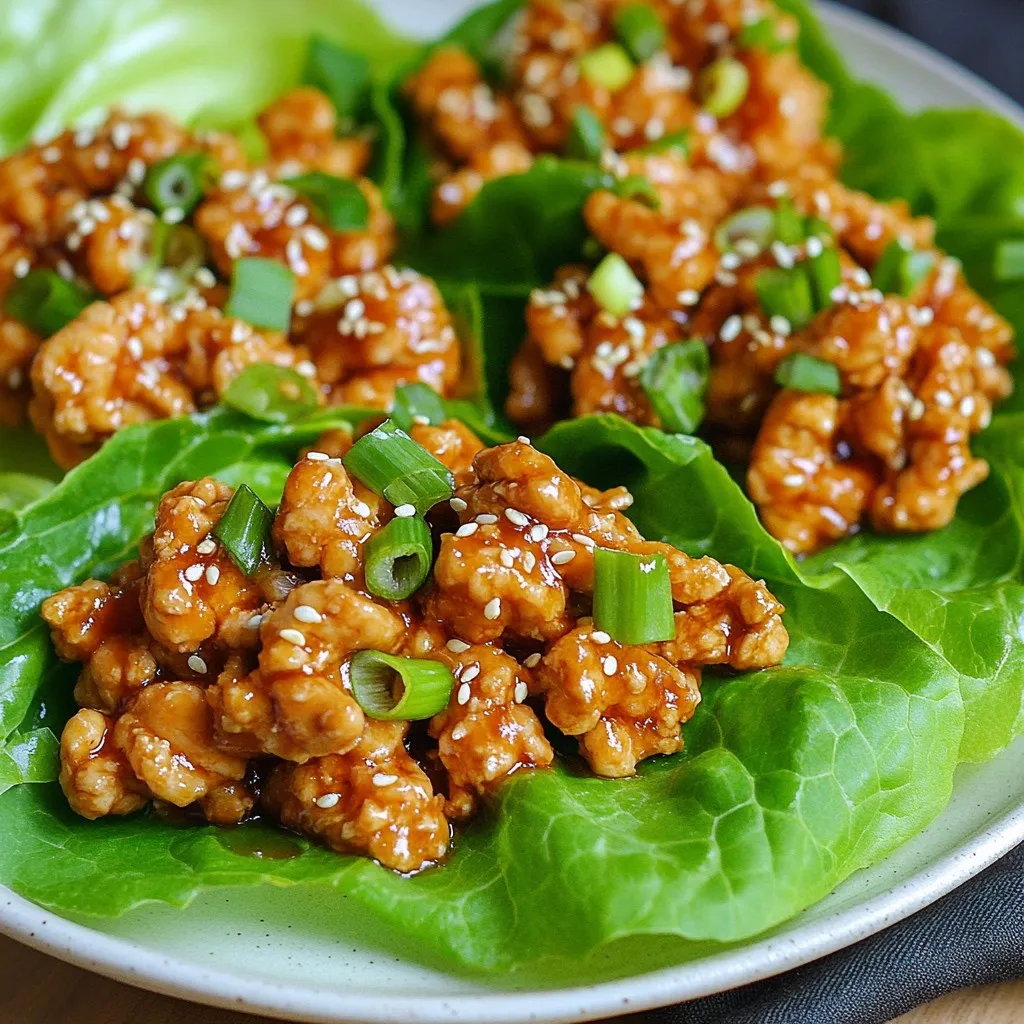 Savory Teriyaki Chicken Lettuce Wraps Easy and Delicious