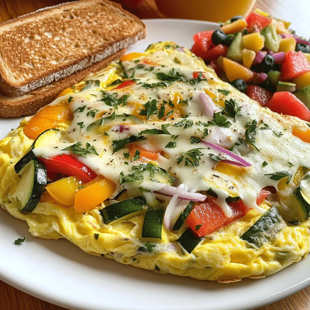 Loaded Veggie Omelette Quick and Flavorful Breakfast