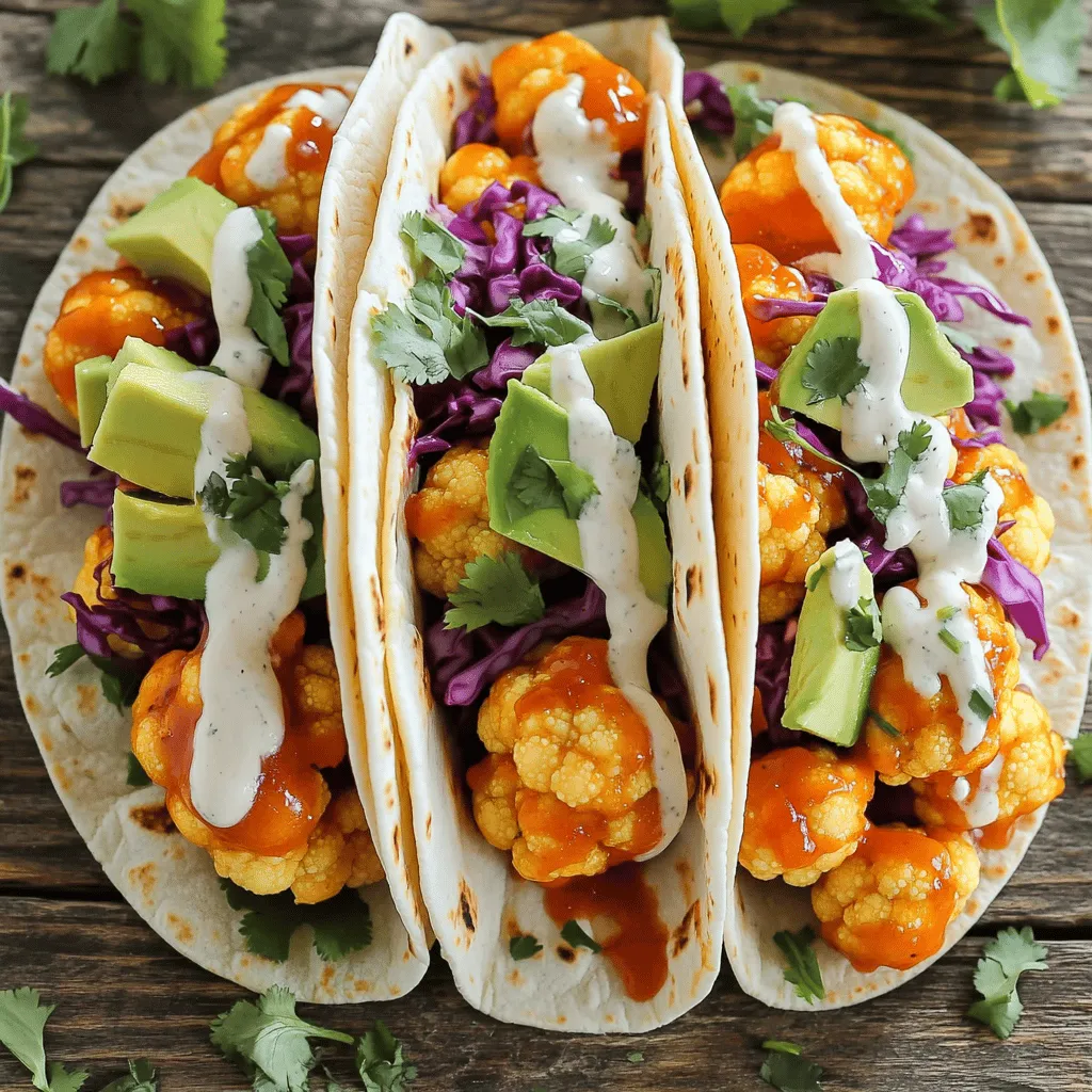 Buffalo Cauliflower Tacos Flavorful and Easy Recipe