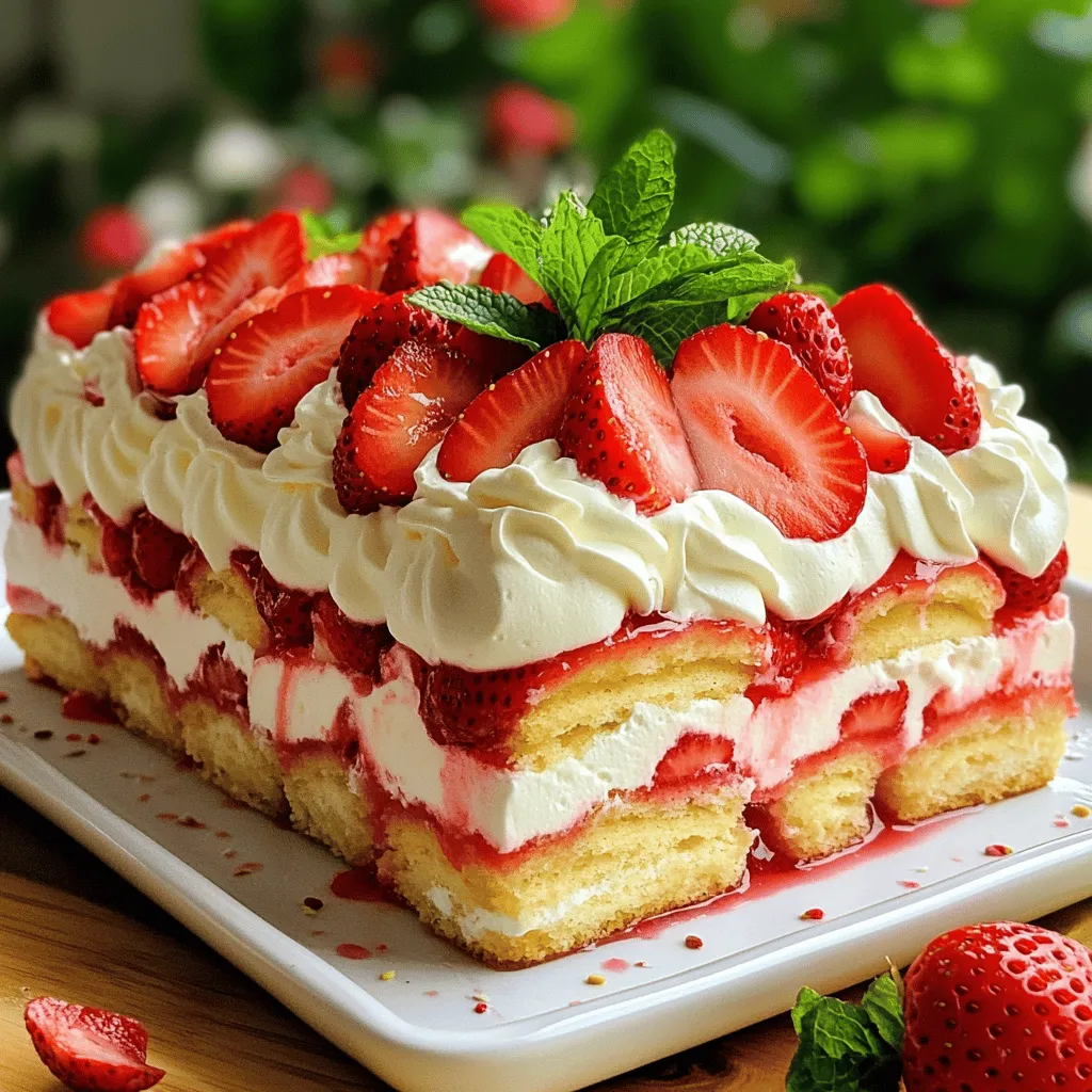 Strawberry Shortcake Icebox Cake Simple and Delicious