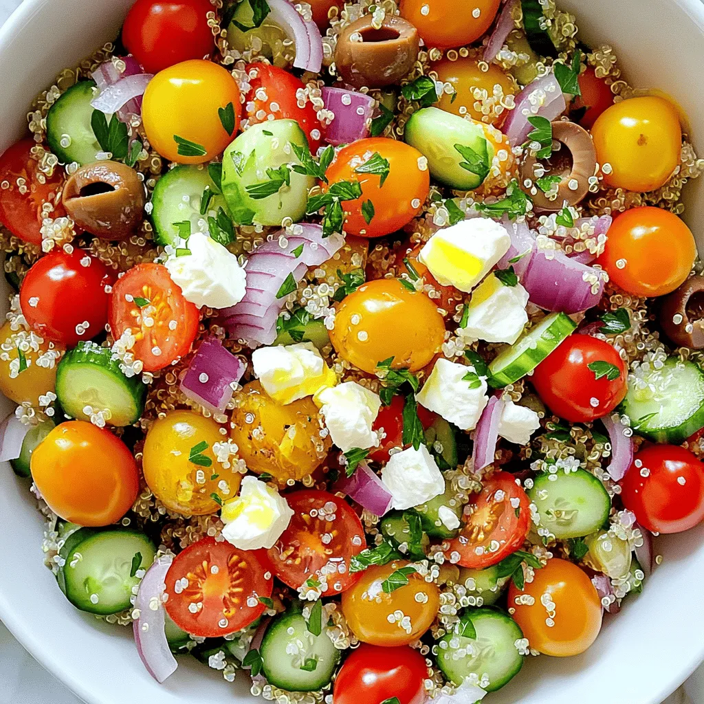 Mediterranean Quinoa Salad Fresh and Flavorful Delight