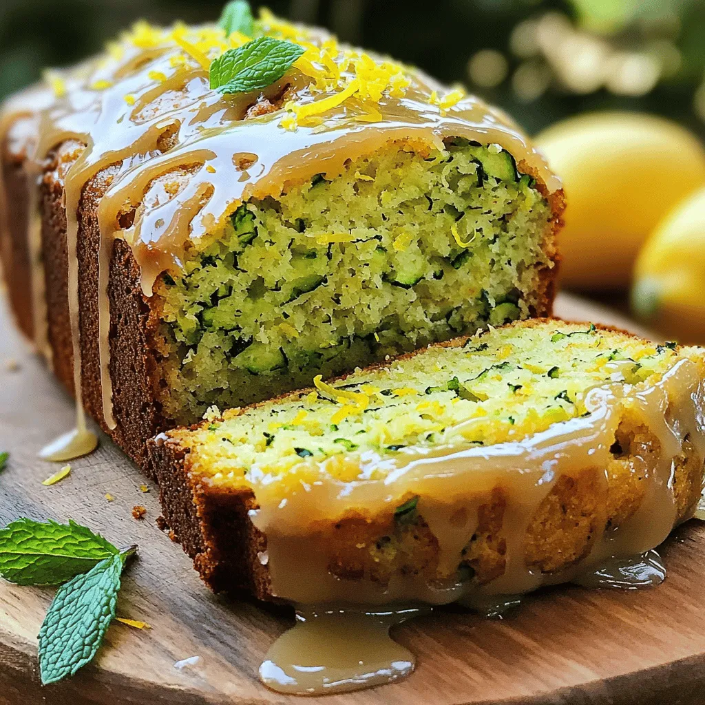 Glazed Lemon Zucchini Loaf Fresh and Flavorful Delight